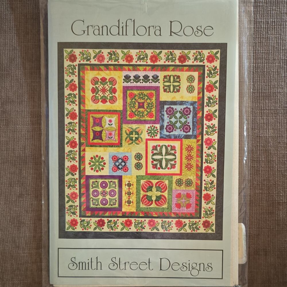 Grandiflora Rose Applique Quilt Pattern